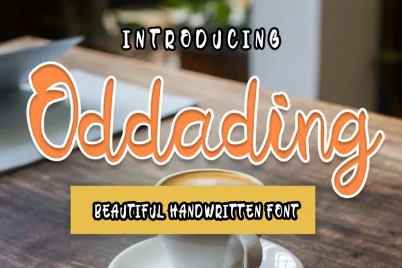 Oddading Font Poster 1