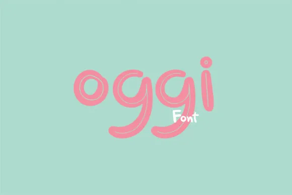 Oggi Font Poster 1