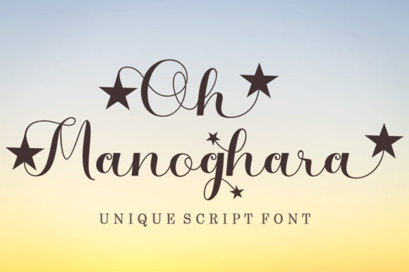 Oh Manoghara Font Poster 1