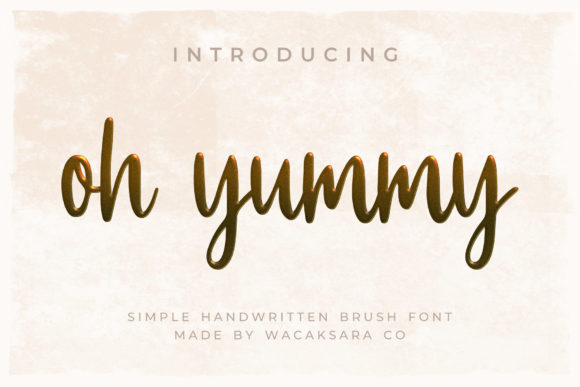 Oh Yummy Font Poster 1