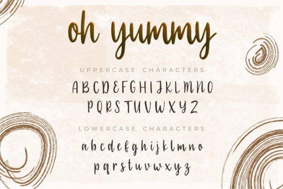 Oh Yummy Font Poster 7