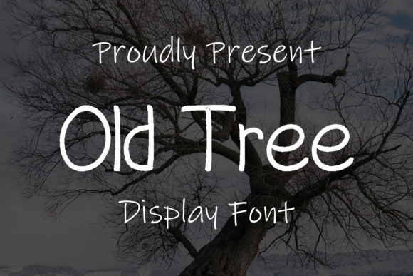 Old Tree Font Poster 1
