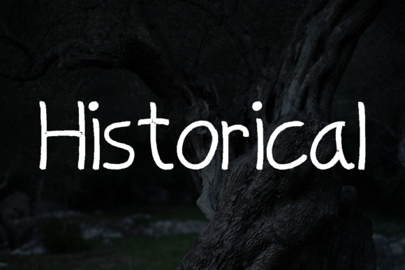Old Tree Font Poster 3