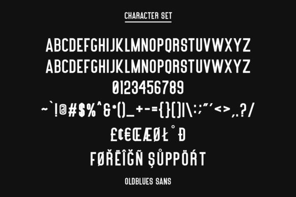 Oldblues Font Poster 8