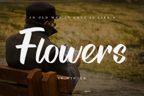 Older Man Font Poster 2