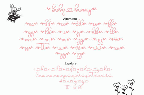 Olive Babybunny Font Poster 9