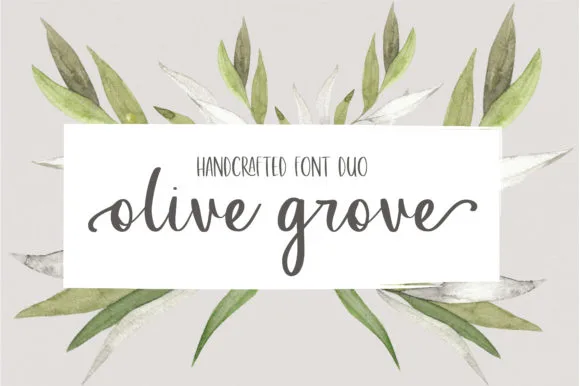 Olive Grove Font Poster 1