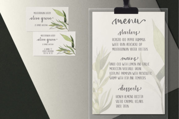 Olive Grove Font Poster 8