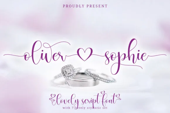 Oliver Sophie Font Oliver Sophie Font Poster 1