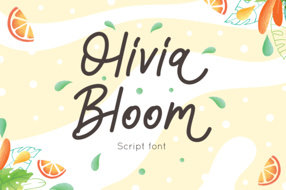Olivia Bloom Font Poster 1