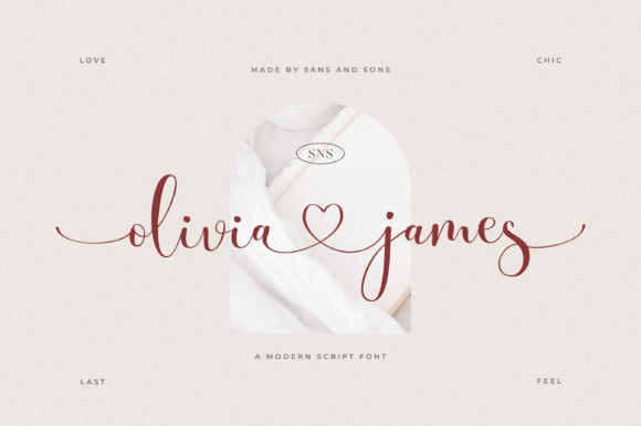 Olivia James Font Olivia James Font Poster 1