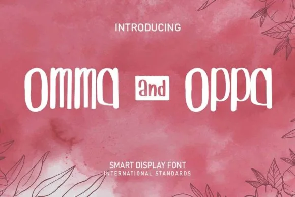 Omma Oppa Font Omma Oppa Font Poster 1