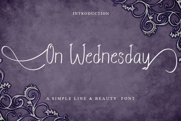 On Wednesday Font Poster 1