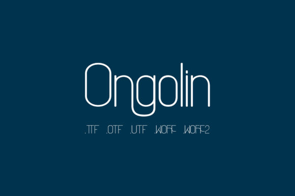 Ongolin Font Poster 1