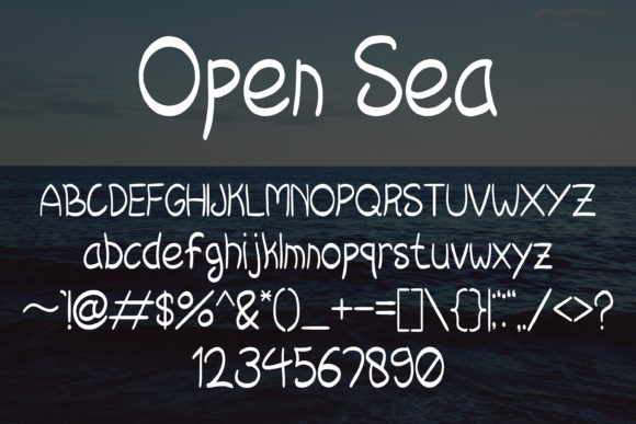 Open Sea Font Poster 5