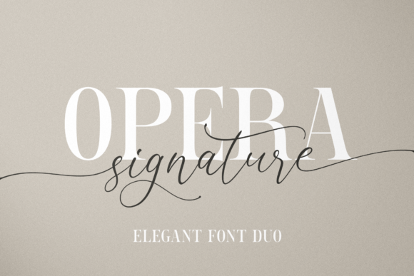 Opera Signature Font Poster 1