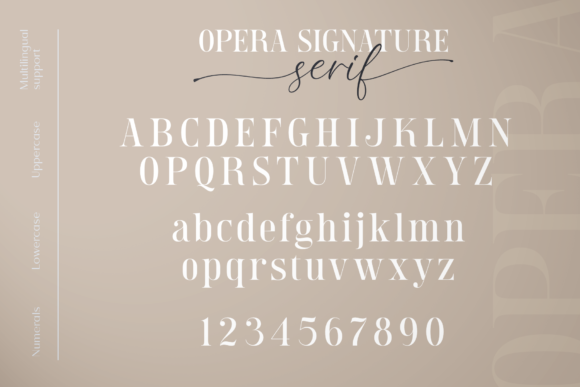 Opera Signature Font Poster 12