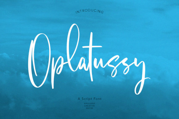 Oplatussy Script Font Poster 1