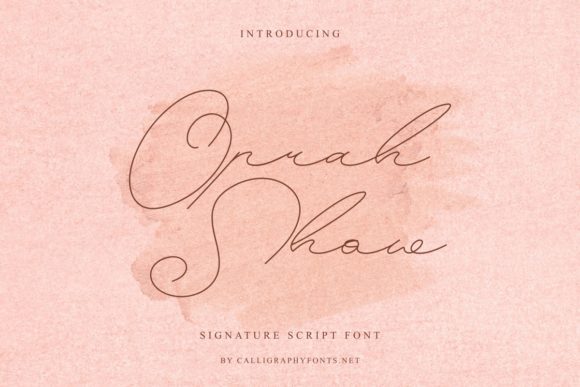Oprah Show Font Poster 1