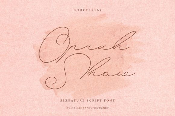 Oprah Show Font