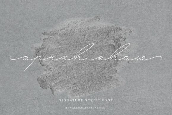 Oprah Show Font Poster 2
