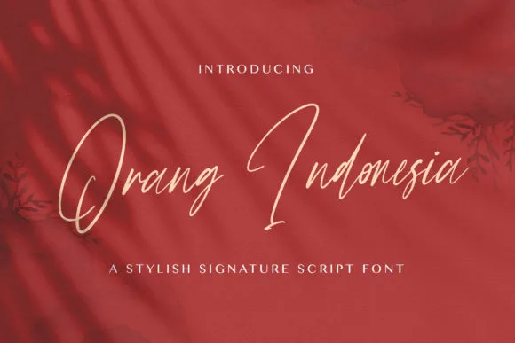 Orang Indonesia Font Orang Indonesia Font Poster 1
