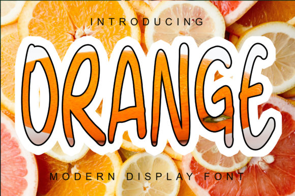 Orange Font Poster 1