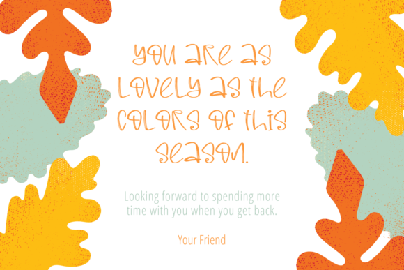 Orange Font Poster 3
