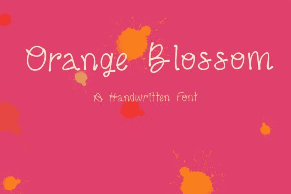 Orange Blossom Font Poster 1