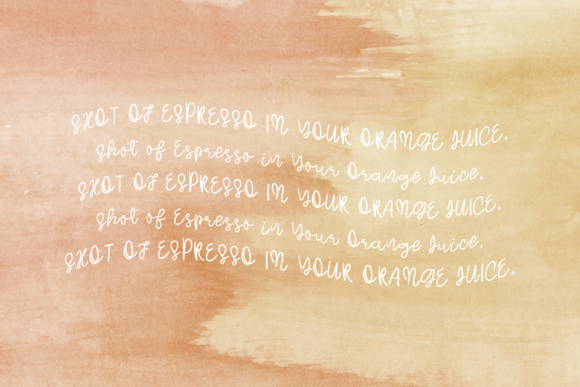 Orange Espresso Font Poster 3