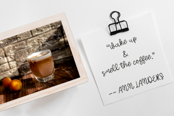 Orange Espresso Font Poster 4