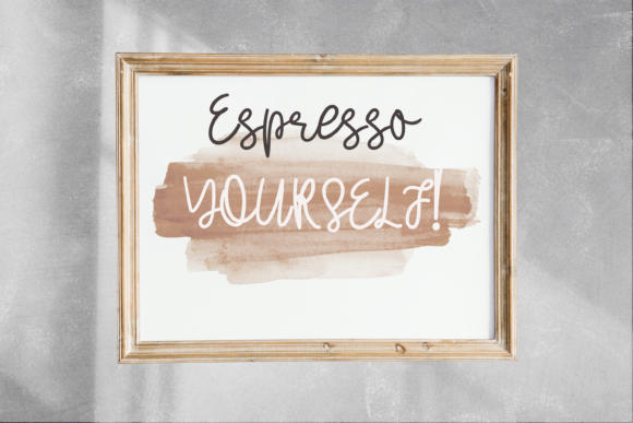 Orange Espresso Font Poster 5