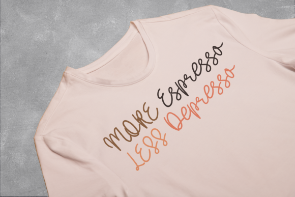 Orange Espresso Font Poster 6