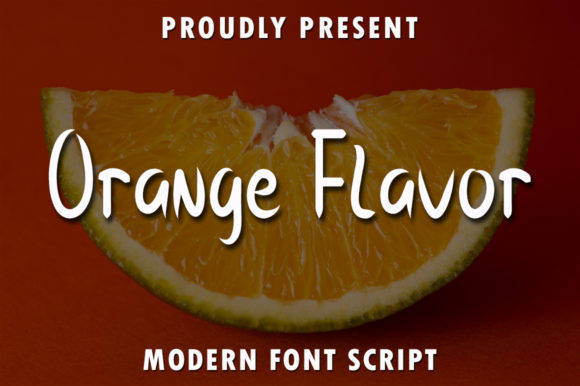 Orange Flavor Font Poster 1