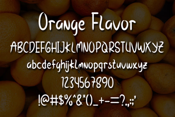 Orange Flavor Font Poster 5