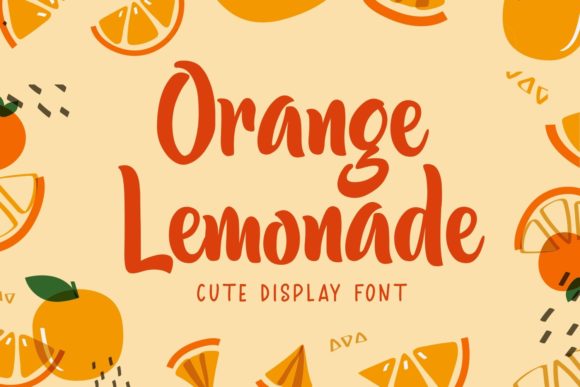 Orange Lemonade Font Poster 1