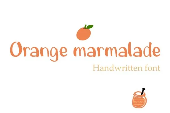Orange Marmalade Font Poster 1