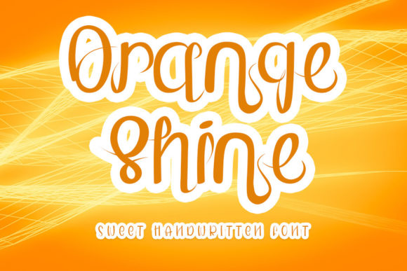 Orange Shine Font