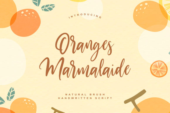 Oranges Marmalaide Font Poster 1