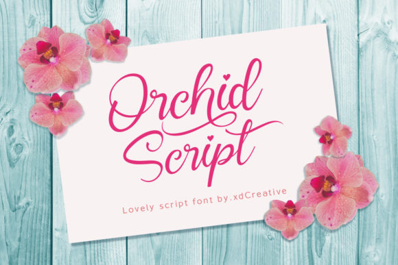 Orchid Font Poster 1