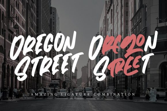 Oregon Street Font Poster 2