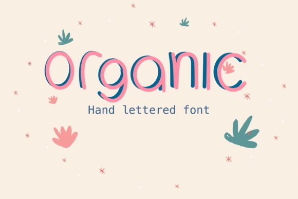 Organic Font Poster 1