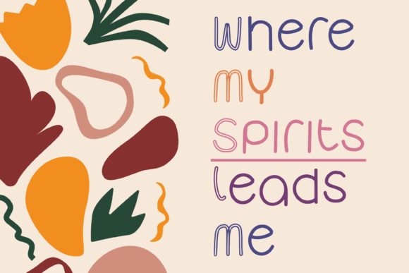 Organic Font Poster 2