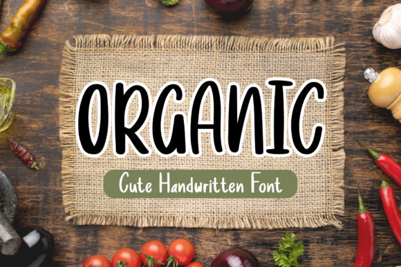 Organic Font Poster 1
