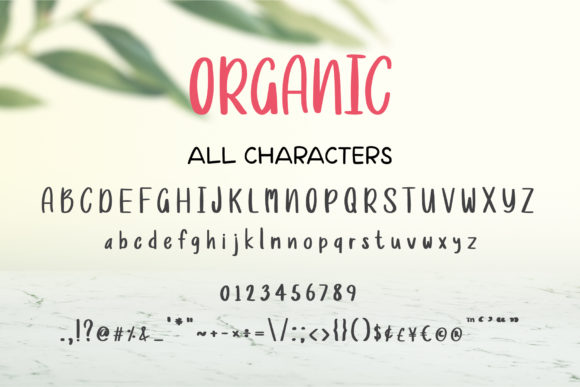 Organic Font Poster 8