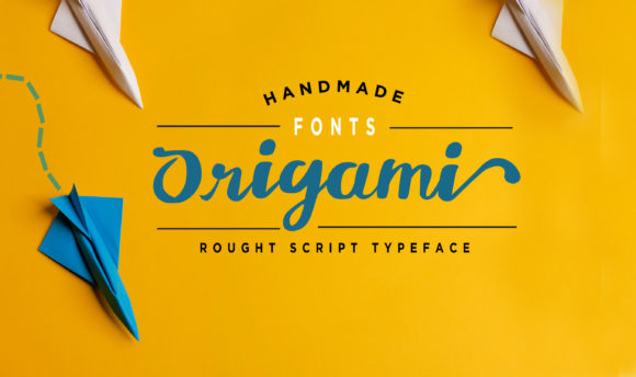 Origami Font Poster 1