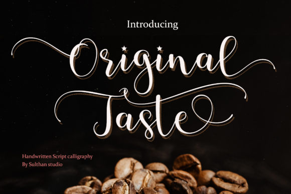 Original Taste Font Poster 1