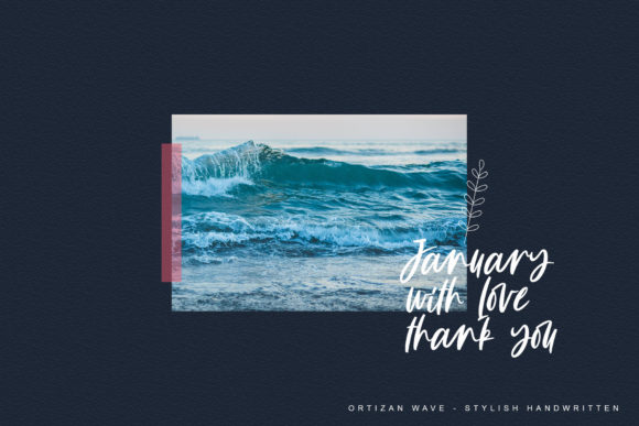 Ortizan Waves Font Poster 12