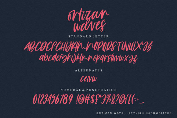 Ortizan Waves Font Poster 5