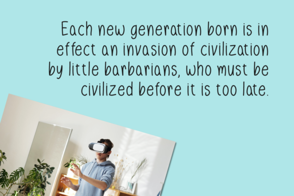 Our Generation Font Poster 4